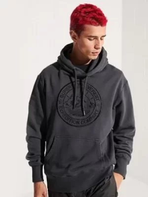 Image of Superdry Expedition Graphic Hoodie, Black, Size L, Men