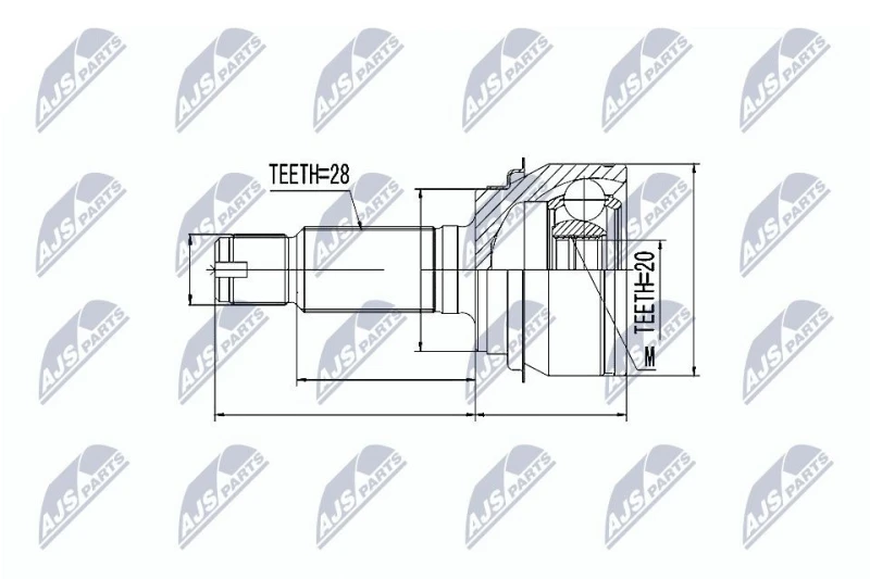 Image of NTY CV joint kit NTY NPZ-HD-047