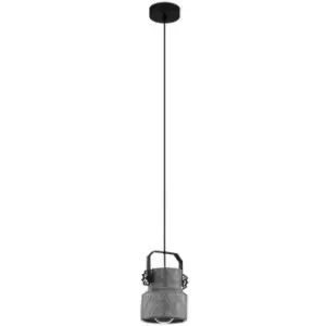 Hilcott Slim Pendant Ceiling Light Black - Eglo