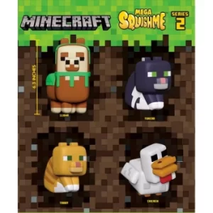 Image of Minecraft Mega Squishme Anti-Stress Figures 16cm Series 2 Assortment (12)