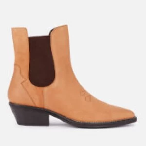 Image of Superdry Womens Western Boots - Tan - UK 3