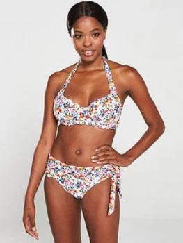 Image of Pour Moi Heatwave Fold Over Bikini Briefs - Multi, Size 10, Women