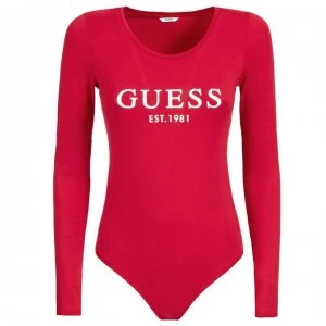 Image of Guess Guess Core Bodysuit - Red G5F0