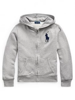 Image of Ralph Lauren Boys Polo Zip Through Hoodie - Grey