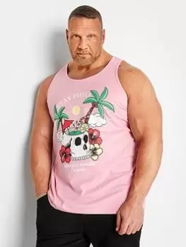 Image of BadRhino Stay Chill Orchard Vest, Pink, Size 2XL, Men