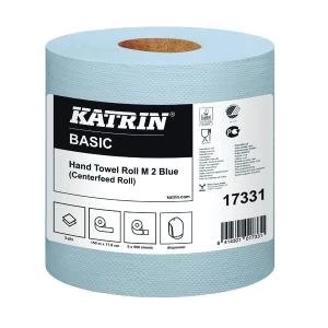 image of Katrin Classic Centrefeed Hand Towel 2-Ply Blue Pack of 6 17331