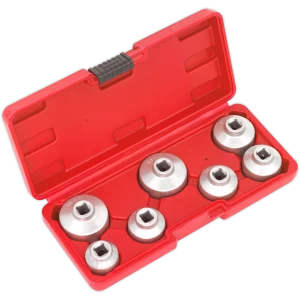 Image of Sealey 7 Piece Oil Filter Cap Wrench Set
