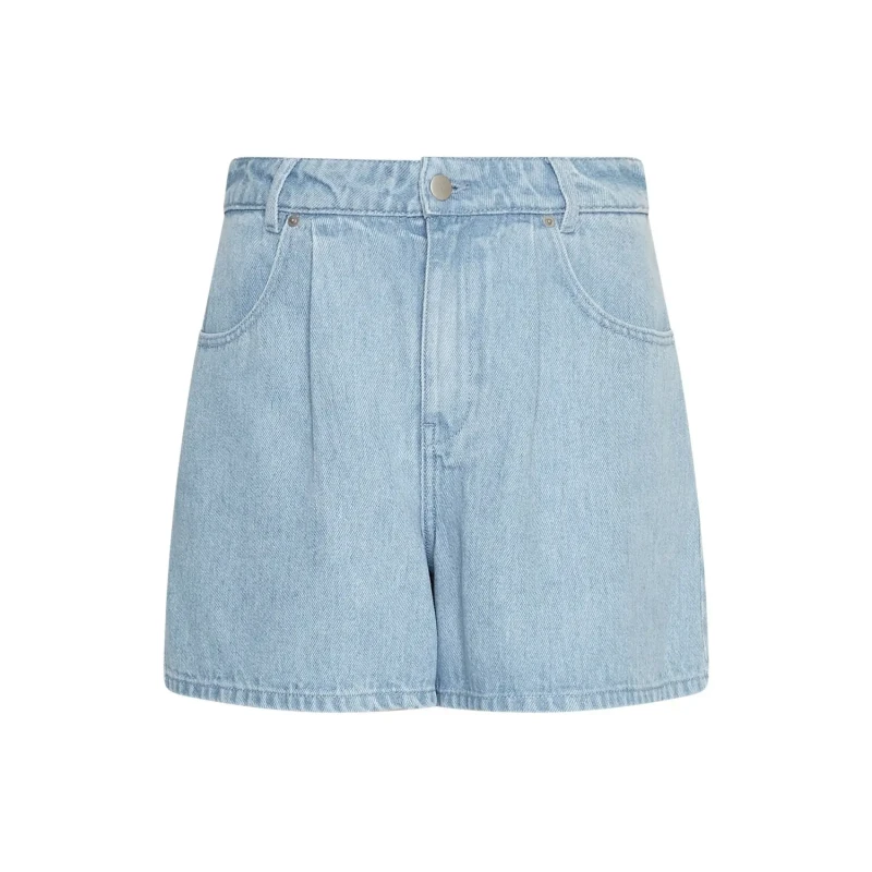 Image of moss copenhagen Womens denim shorts Moss Copenhagen Saphina Bleu Female M