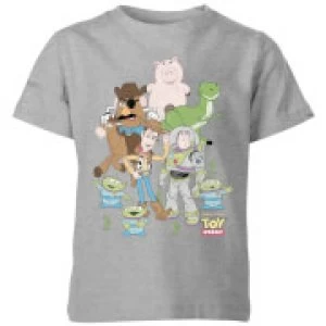 image of Toy Story Group Shot Kids T-Shirt - Grey - 11-12 Years