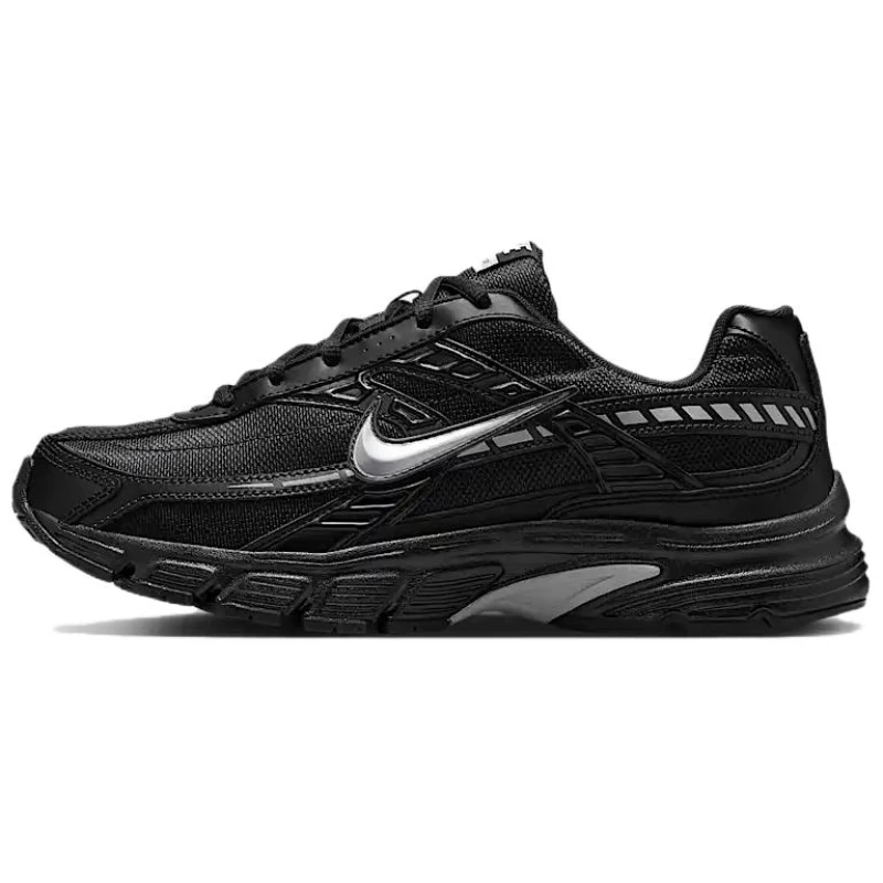Image of Nike Initiator Anti Slip Wear Resistant Low Top Casual City Commute Running Shoes Mens Black Sneakers IB4595-001 45 Black black