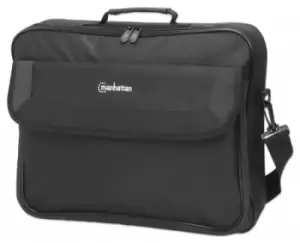 image of Manhattan Cambridge Laptop Bag 17.3", Clamshell Design, Black, LOW...