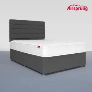 Image of Airsprung Small Double Hybrid Mattress With 2 Drawer Charcoal Divan