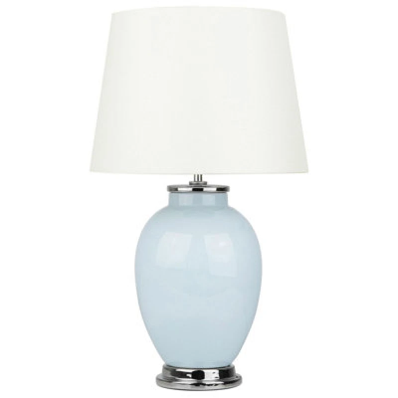 Image of Beliani Table Lamp Brenta Ceramic Light Blue