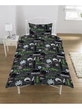 image of Rick & Morty Rick And Morty Get Schwifty Duvet Set - Single