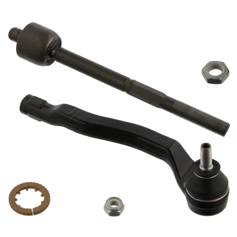 Image of FEBI BILSTEIN 39864 Tie Rod Front Axle Right, with lock nut Rod Assembly (284)