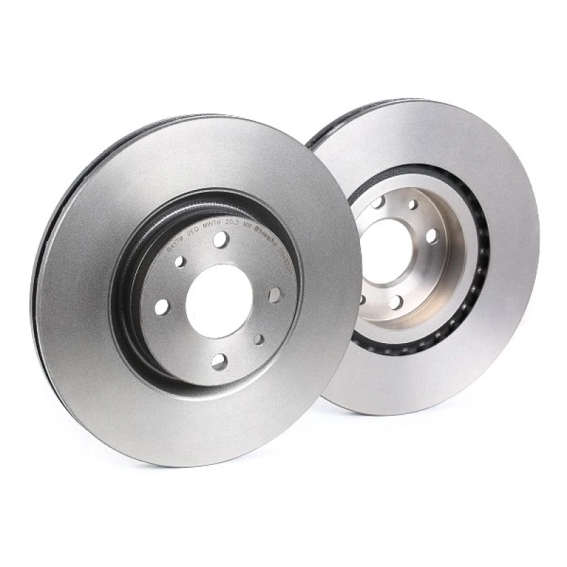 Image of BREMBO 09.4939.11 Brake disc internally vented, Coated, with bolts/screws Brake Disc (82)