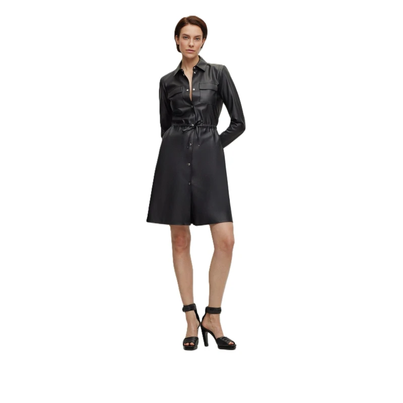 Image of Boss Womens Daledy1 Long Maxi Dress Black female 4 (XXS)