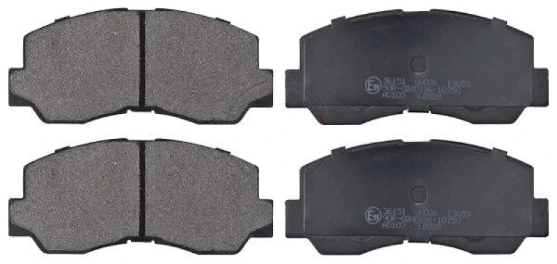 Image of A.B.S. 36151 Brake pad set without integrated wear sensor Brake Pad Set,disc brake (402)