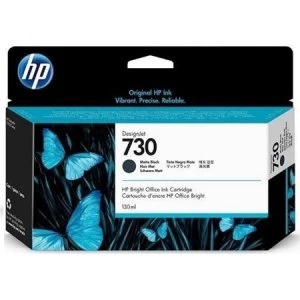 Image of HP 730 Matte Black Ink Cartridge 130ml