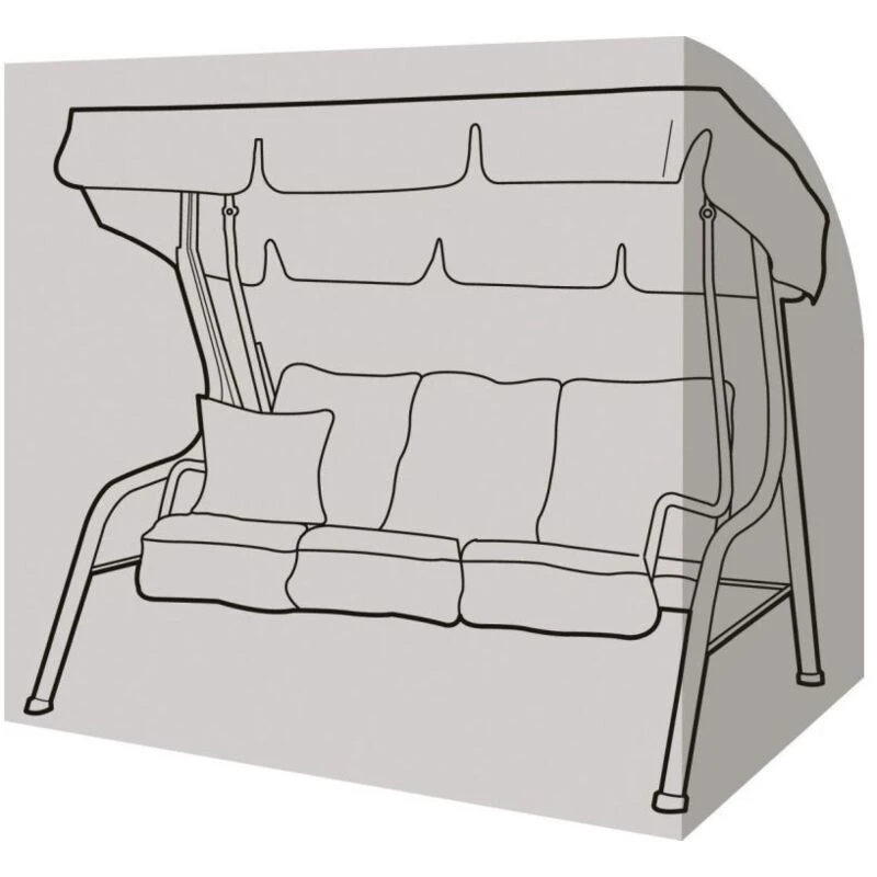Image of Garland 3 Seater Swing Seat Cover Black W1432