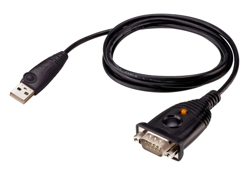 Image of ATEN UC232AF serial cable Black 1.2 m USB Type-A DB-9