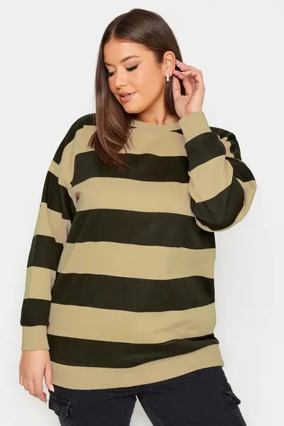 Image of Yours Printed Sweatshirt Brown