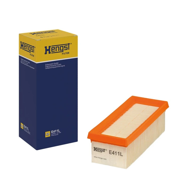 Image of HENGST FILTER E411L Air filter Filter Insert Air Filter (8)