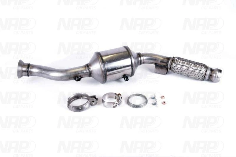 Image of NAP carparts CAK10444 Catalytic Converter with fastening/mounting material Catalyst Converter (429)