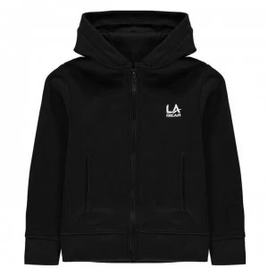 image of LA Gear Full Zip Hoody Junior Girls - Black