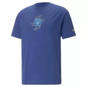 Puma Manchester City CNY Training T-Shirt 2023 Adults - Blue