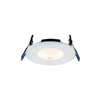 image of Saxby Orbital Smart - Fire Rated Integrated LED 1 Light Recessed Light Matt White IP65