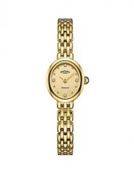 Image of Rotary Rotary White Dial Stainless Steel Gold Tone Watch