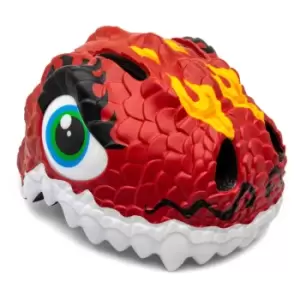 Image of Crazy Safety Dragon Bicycle Kids Helmet - Red