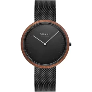 Mens Obaku Trae Charcoal Watch