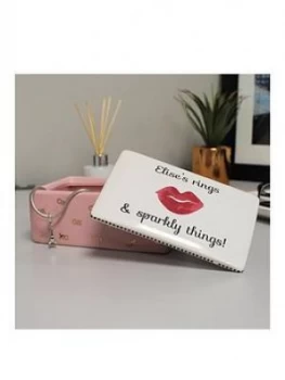 image of Personalised Lips Trinket Box