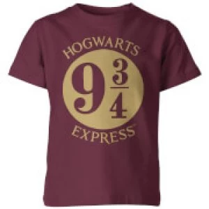 Image of Harry Potter Platform Burgundy Kid's T-Shirt - 9-10 Years - Burgundy