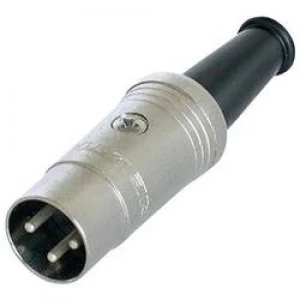 image of DIN connector Plug straight Number of pins 3 Black Rean NYS321