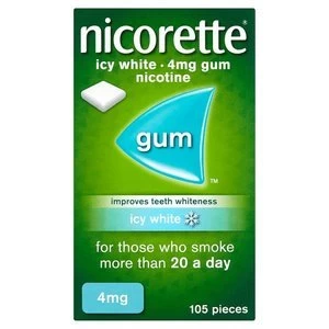 image of Nicorette 4mg Icy White Gum 105x Pieces