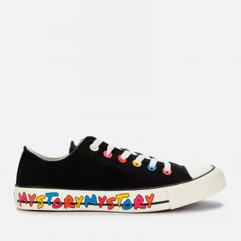 image of Converse Womens Chuck Taylor All Star My Story Ox Trainers - Black/Hyper Pink/Egret - UK 4