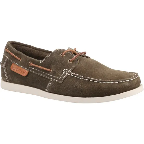 image of Cotswold Mens Mitcheldean Suede Boat Shoes UK Size 12 (EU 46)