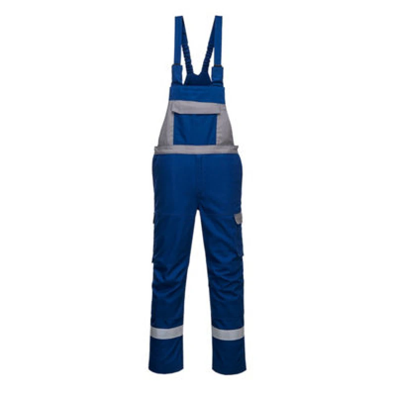 Image of Biz Flame Ultra Two Tone Bib and Brace FR07RBRXXXL Colour: Royal Blue