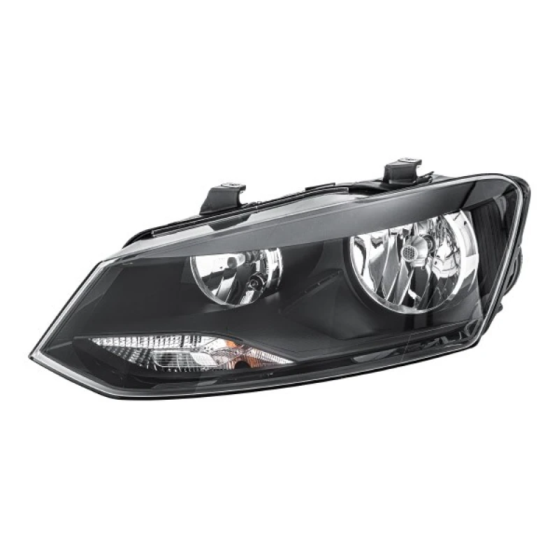 Image of HELLA 1EE 247 051-091 Headlights H7/H7, Left, with motor for headlamp levelling, Halogen Headlight (259)
