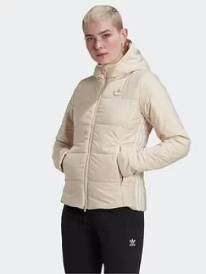 Image of adidas Originals Slim Jacket, Beige, Size 10, Women