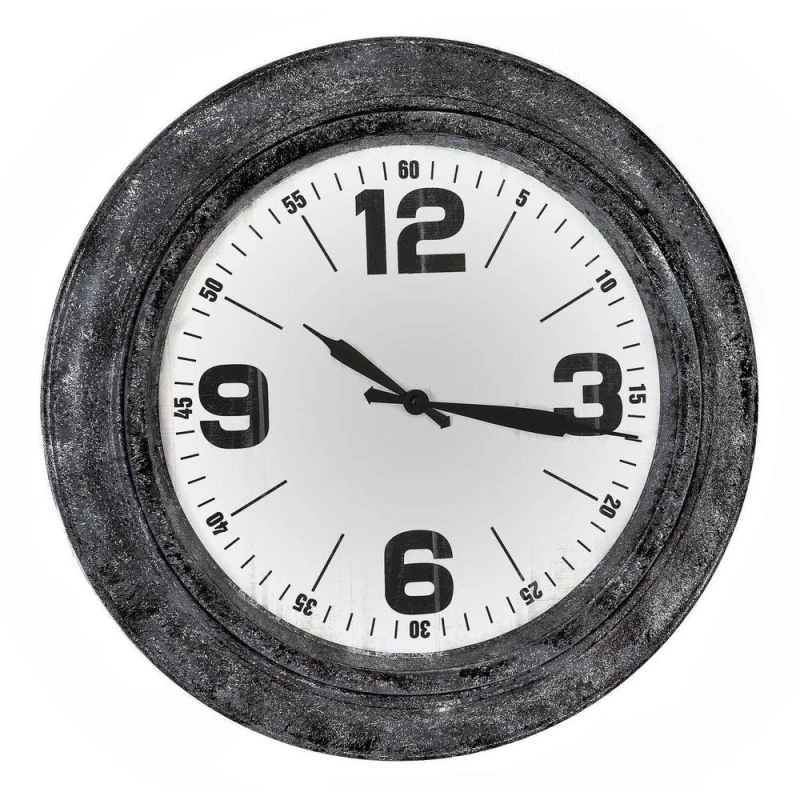 Image of Hill Interiors Roco Wall Clock in Silver Silver Unisex