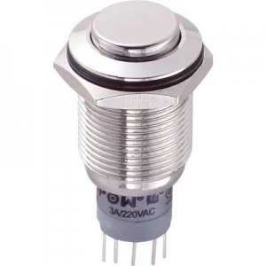 image of TRU COMPONENTS LAS2GQH 22ZNP Tamper proof pushbutton 250 V AC 3 A 2 x OnOn IP67 latch