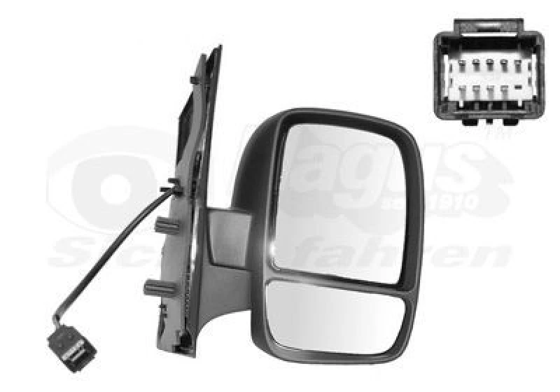 Image of VAN WEZEL Wing mirror VAN WEZEL 0943828