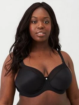 image of Elomi Smooth Underwired Moulded Bra - Black