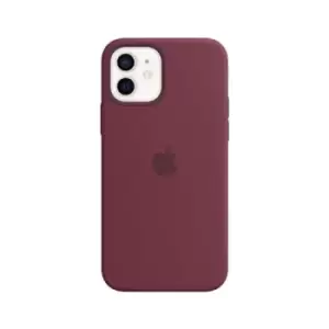 Image of Apple iPhone 12 12 Pro Silicone Case with MagSafe - Plum
