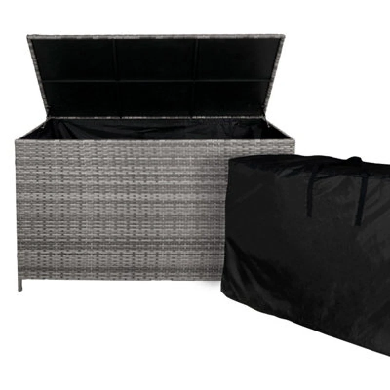 Image of Monster Shop Rattan Cushion Storage Box - Grey 212734