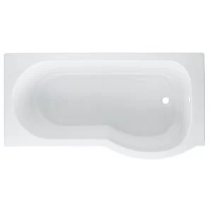Image of Cooke Lewis Adelphi RH Acrylic P shaped Shower Bath L1495mm W800mm